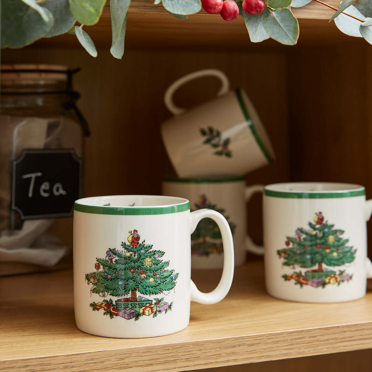 Christmas Tree Set of 4 Mugs image number null